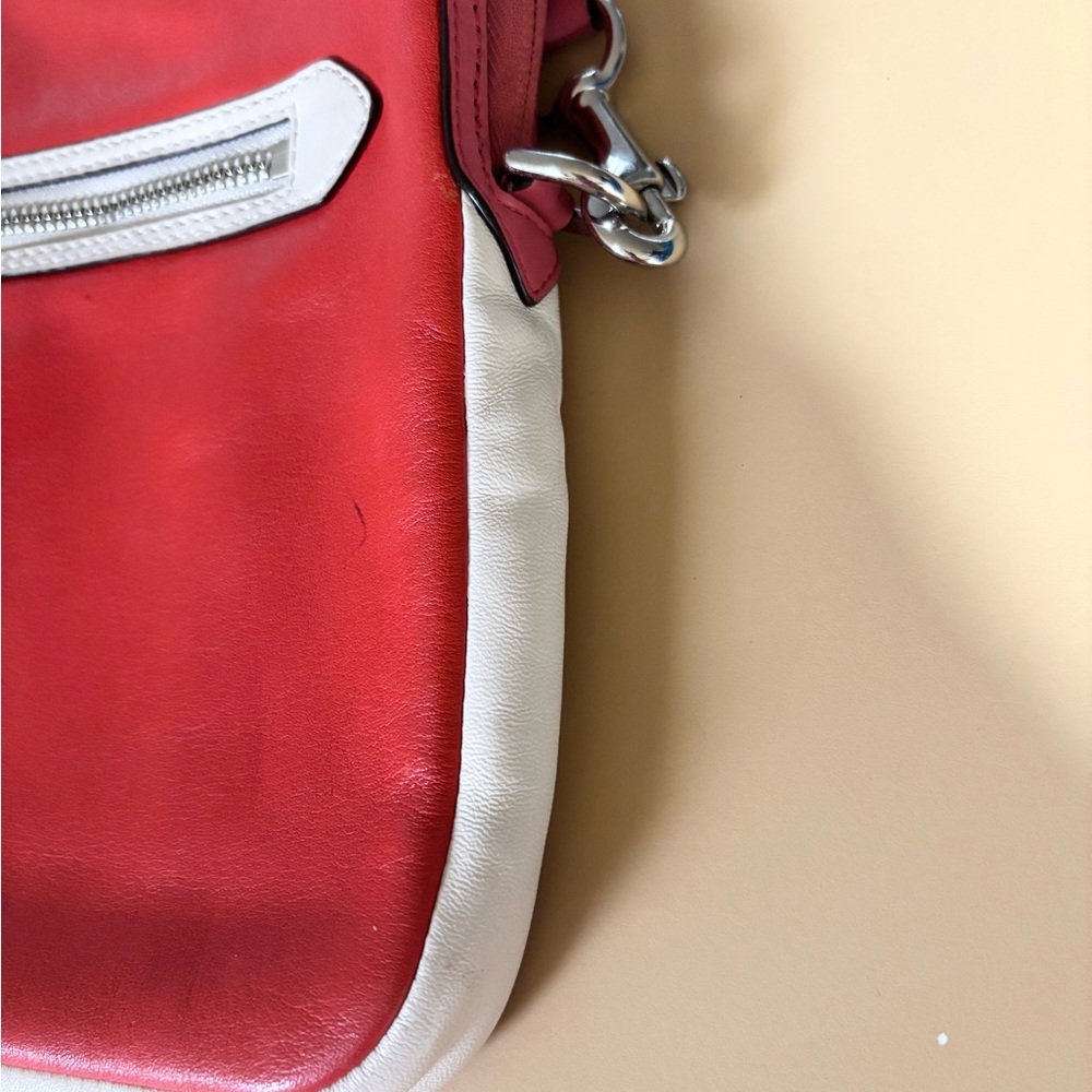 Coach Orange, Pink and White Crossbody Bag - Picture 4 of 9